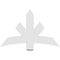 Ekena Millwork Alberta Architectural Grade PVC Gable Bracket, 48"W x 30"H x 2"D x 6"F, 15/12 Pitch GBP048X30X0206ALB00 - alternate 3